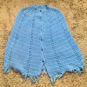 HandMade!! Poncho/Wrap with Buttons